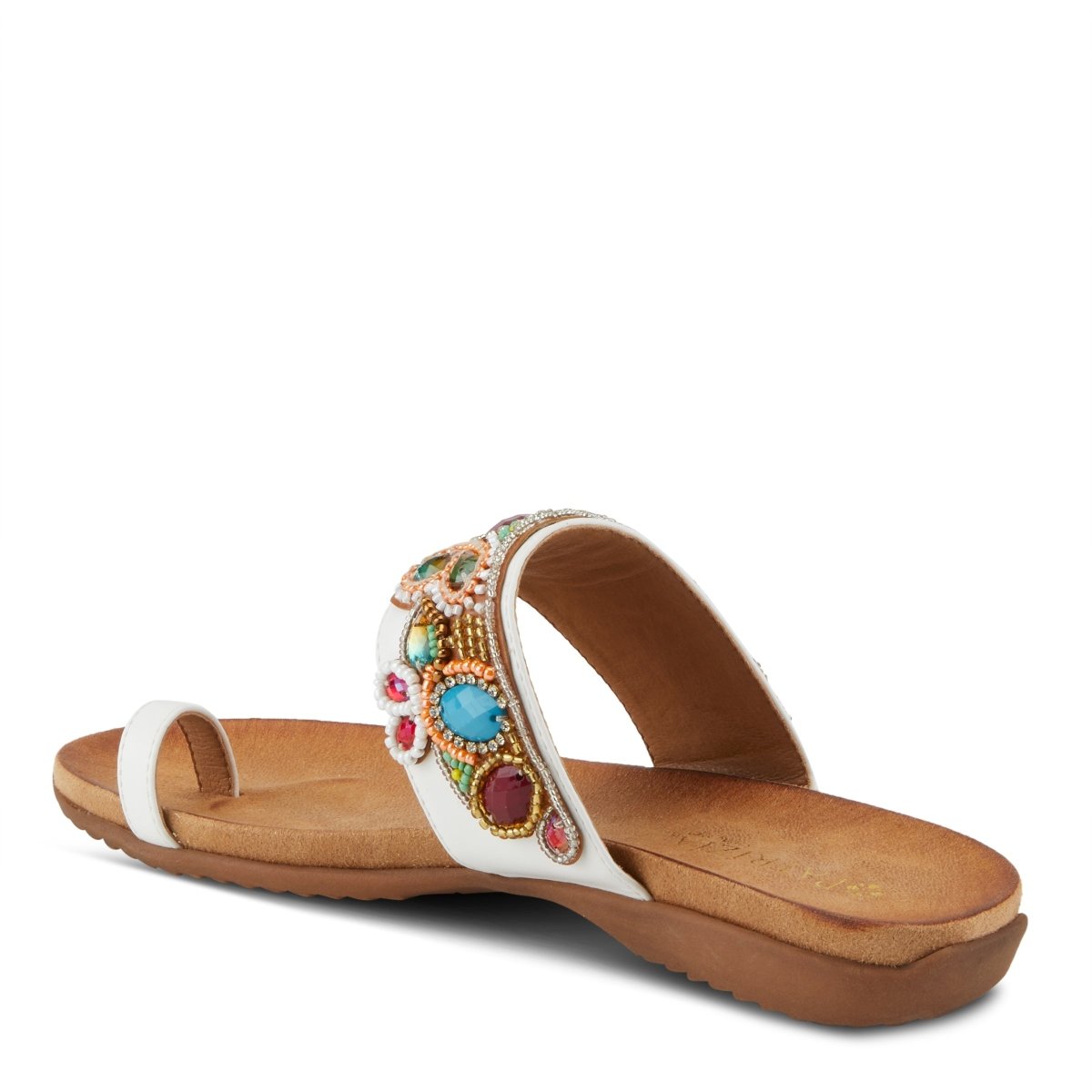 Spring Step ShoeS Patrizia Amalfi Sandals Women’s Multicolored Beaded Slide Sandals by Spring Step Shoes – Don't Panic Shoes
