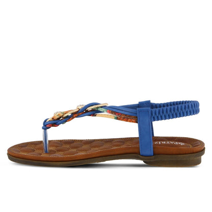 Spring Step Shoes Patrizia Gadelina Women's Sandals Floral Rhinestones Sandals by Spring Step Shoes – Don't Panic Shoes