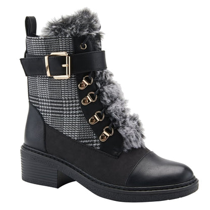 Spring Step Shoes Patrizia Hilvia Women's Multicolor Plaid Boots Shoes by Spring Step Shoes – Don't Panic Shoes