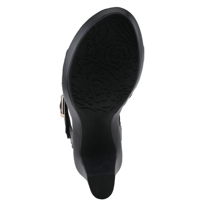 Spring Step ShoeS Patrizia Neesa Stretch Sandal Women’s Leather Comfort Heels Sandals by Spring Step Shoes – Don't Panic Shoes