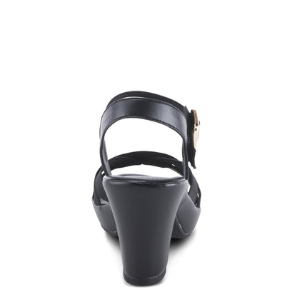 Spring Step ShoeS Patrizia Neesa Stretch Sandal Women’s Leather Comfort Heels Sandals by Spring Step Shoes – Don't Panic Shoes