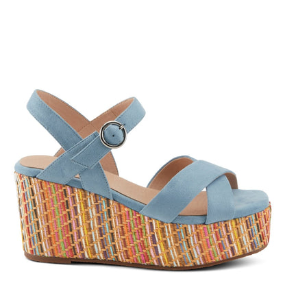 Spring Step Shoes Patrizia Rainbowfun Sandals Wedges Casual Sandals by Spring Step Shoes – Don't Panic Shoes