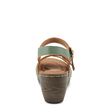 Spring Step Shoes Patrizia Shantay Sandals Women's Leather Wedge Sandals by Spring Step Shoes – Don't Panic Shoes