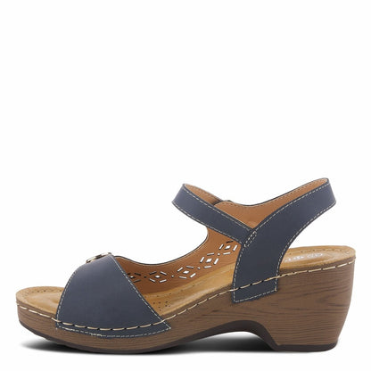 Spring Step Shoes Patrizia Shantay Sandals Women's Leather Wedge Sandals by Spring Step Shoes – Don't Panic Shoes