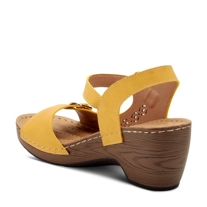 Spring Step Shoes Patrizia Shantay Sandals Women's Leather Wedge Sandals by Spring Step Shoes – Don't Panic Shoes