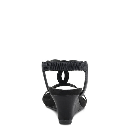 Spring Step ShoeS Patrizia Shining T Strap Sandals Women’s Wedge T - Strap Sandals by Spring Step Shoes – Don't Panic Shoes