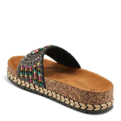 Spring Step ShoeS Patrizia Swirla Sandals Women’s Multicolor Wedge Slides Casual Sandals by Spring Step Shoes – Don't Panic Shoes