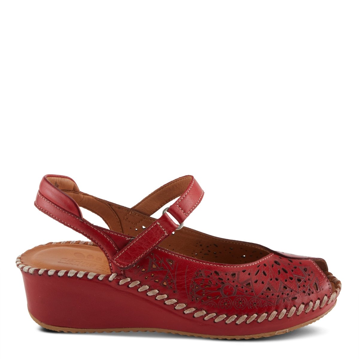 Spring Step ShoeS Santonio SAndals Women’s Leather Hook and Loop Wedges Casual Sandals by Spring Step Shoes – Don't Panic Shoes