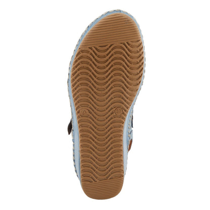 Spring Step ShoeS Santonio SAndals Women’s Leather Hook and Loop Wedges Casual Sandals by Spring Step Shoes – Don't Panic Shoes