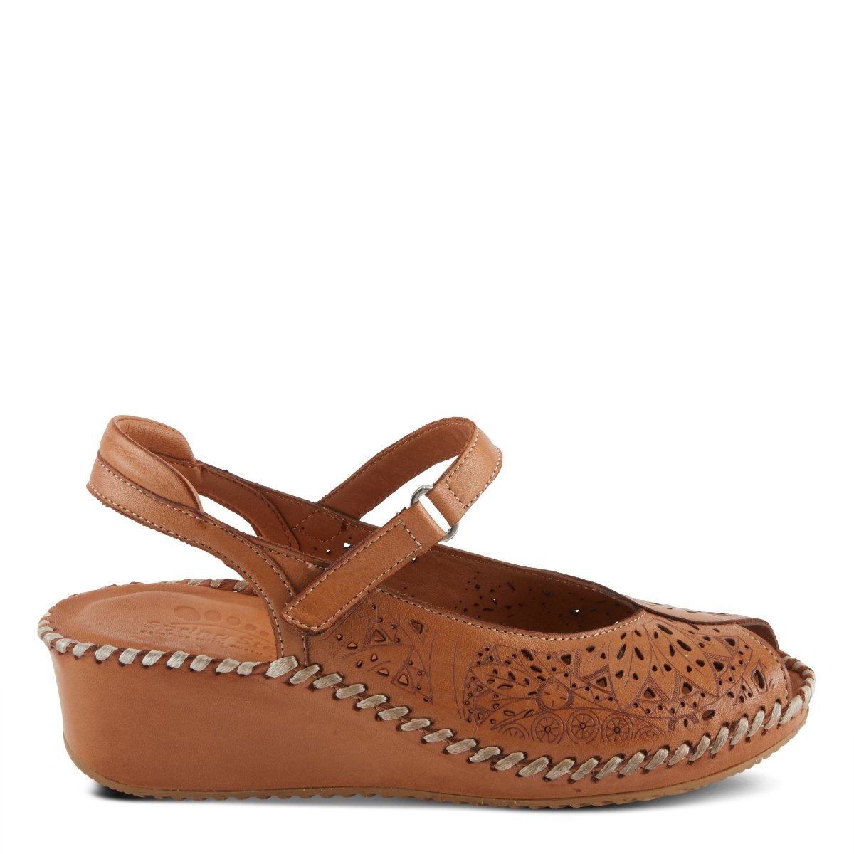 Spring Step ShoeS Santonio SAndals Women’s Leather Hook and Loop Wedges Casual Sandals by Spring Step Shoes – Don't Panic Shoes