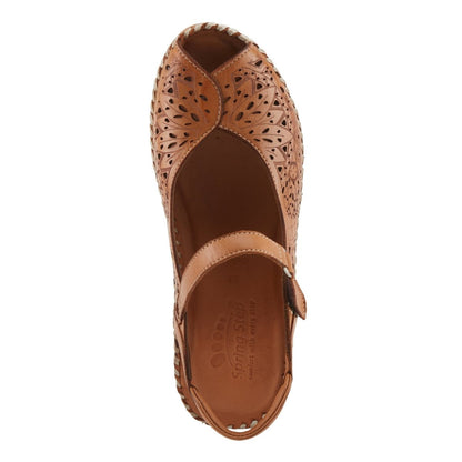 Spring Step ShoeS Santonio SAndals Women’s Leather Hook and Loop Wedges Casual Sandals by Spring Step Shoes – Don't Panic Shoes