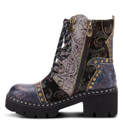 Spring Step Shoes Severe Women's Fabulous Charcoal Multi Leather Boots Shoes by Spring Step Shoes – Don't Panic Shoes
