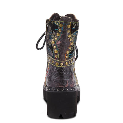 Spring Step Shoes Severe Women's Fabulous Charcoal Multi Leather Boots Shoes by Spring Step Shoes – Don't Panic Shoes