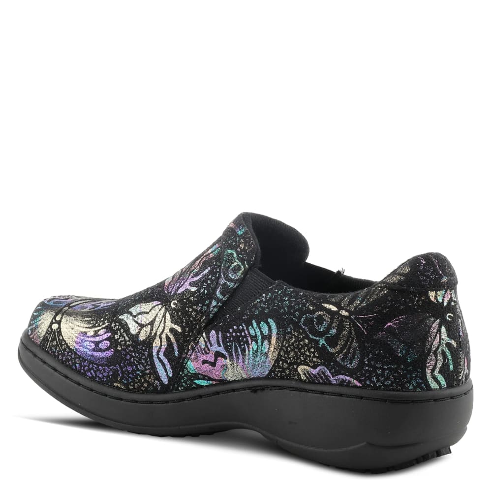 Spring Step Shoes Winfrey Flutter Women's Slip On Black Multi Shoes by Spring Step Shoes – Don't Panic Shoes