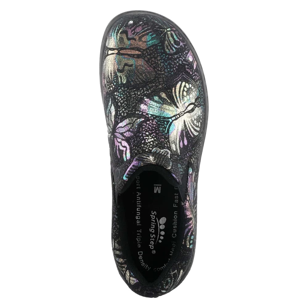 Spring Step Shoes Winfrey Flutter Women's Slip On Black Multi Shoes by Spring Step Shoes – Don't Panic Shoes