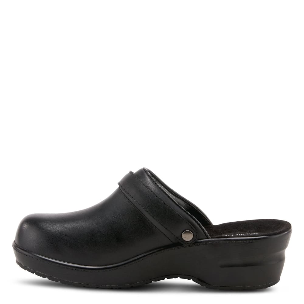 Spring Step Shoes Women’s Black Leather Clogs
