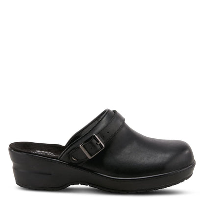 Spring Step Shoes Women's Black Leather Clogs Shoes by Spring Step Shoes – Don't Panic Shoes