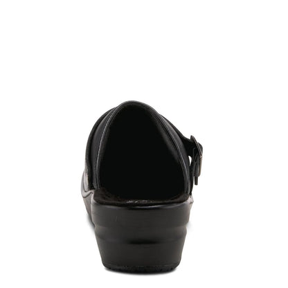 Spring Step Shoes Women's Black Leather Clogs Shoes by Spring Step Shoes – Don't Panic Shoes