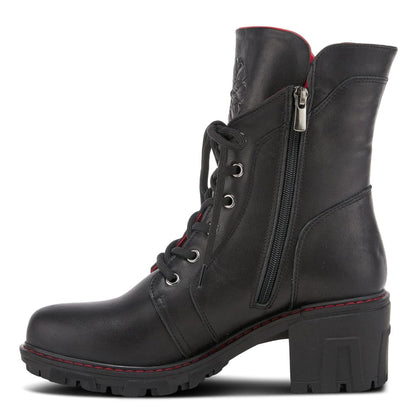 Spring Step Shoes Yoku Leather Floral Boots Shoes by Spring Step Shoes – Don't Panic Shoes