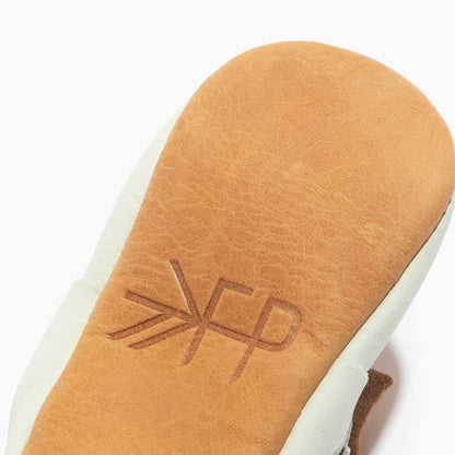 Spring Training Bow Baby Shoe Bow Mocc by Freshly Picked – Don't Panic Shoes