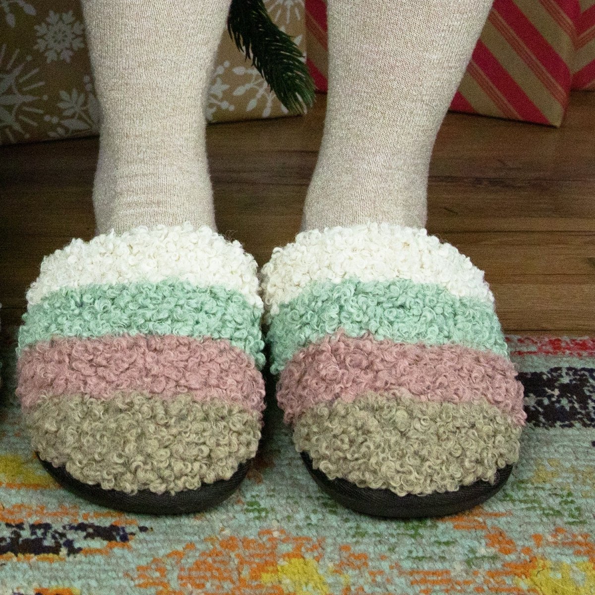 Staheekum ClemSon Women’s Vegan Natural Multi 91344243b Staheekum Women's Slippers by Staheekum Women's – Don't Panic Shoes