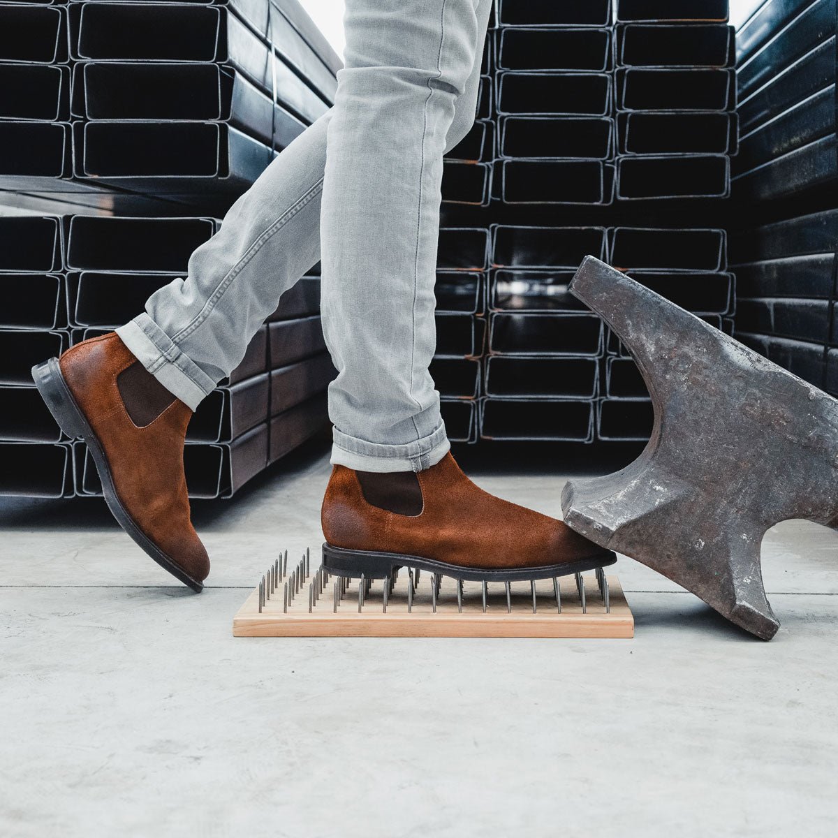 Steel Toe Chelsea Boot Bronx Ginger Chelsea Boots by Proxon Premium Workwear – Don't Panic Shoes