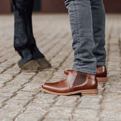 Steel Toe Chelsea Boot Wallace Amber Chelsea Boots by Proxon Premium Workwear – Don't Panic Shoes