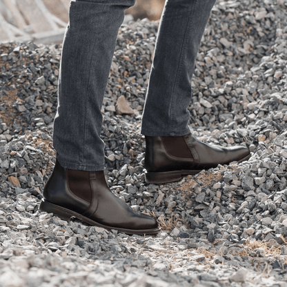 Steel Toe Chelsea Boot Wallace Brown Chelsea Boots by Proxon Premium Workwear – Don't Panic Shoes
