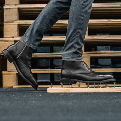 Steel Toe Lace Up Boot Mich Black Lace - up by Proxon Premium Workwear – Don't Panic Shoes