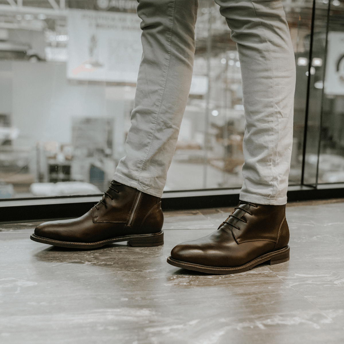 Steel Toe Lace Up Boot Mich Brown Lace - up by Proxon Premium Workwear – Don't Panic Shoes