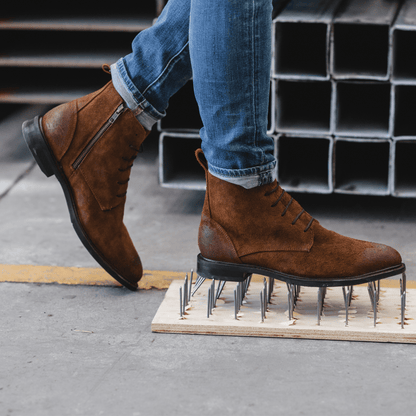 Steel Toe Lace Up Boot Mich Ginger by Proxon Premium Workwear – Don't Panic Shoes