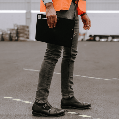 Steel Toe Monk Strap Shoe Dante Black Executive Safe by Proxon Premium Workwear – Don't Panic Shoes