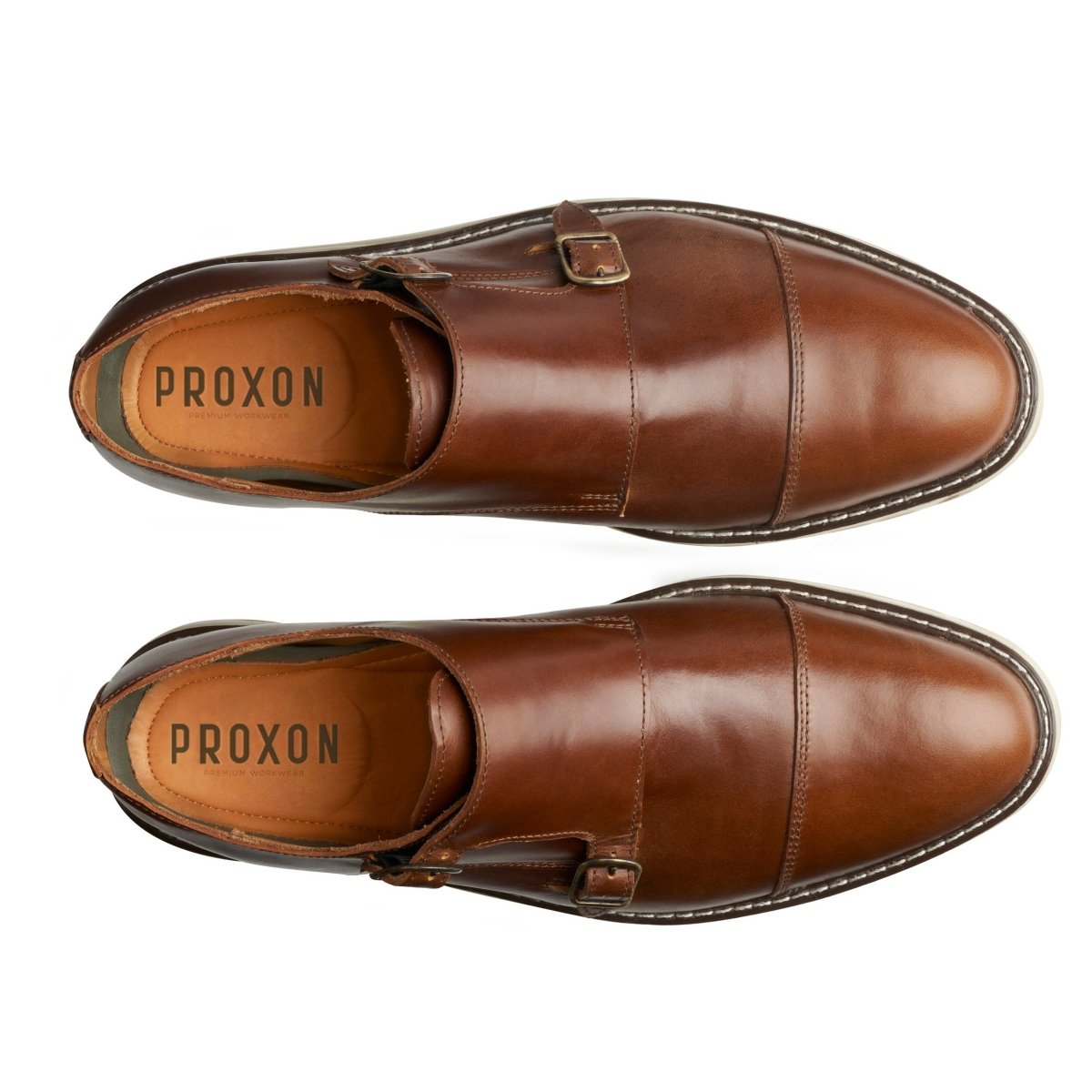 Steel Toe Monk Strap Shoe Grand Amber Active Safe by Proxon Premium Workwear – Don't Panic Shoes