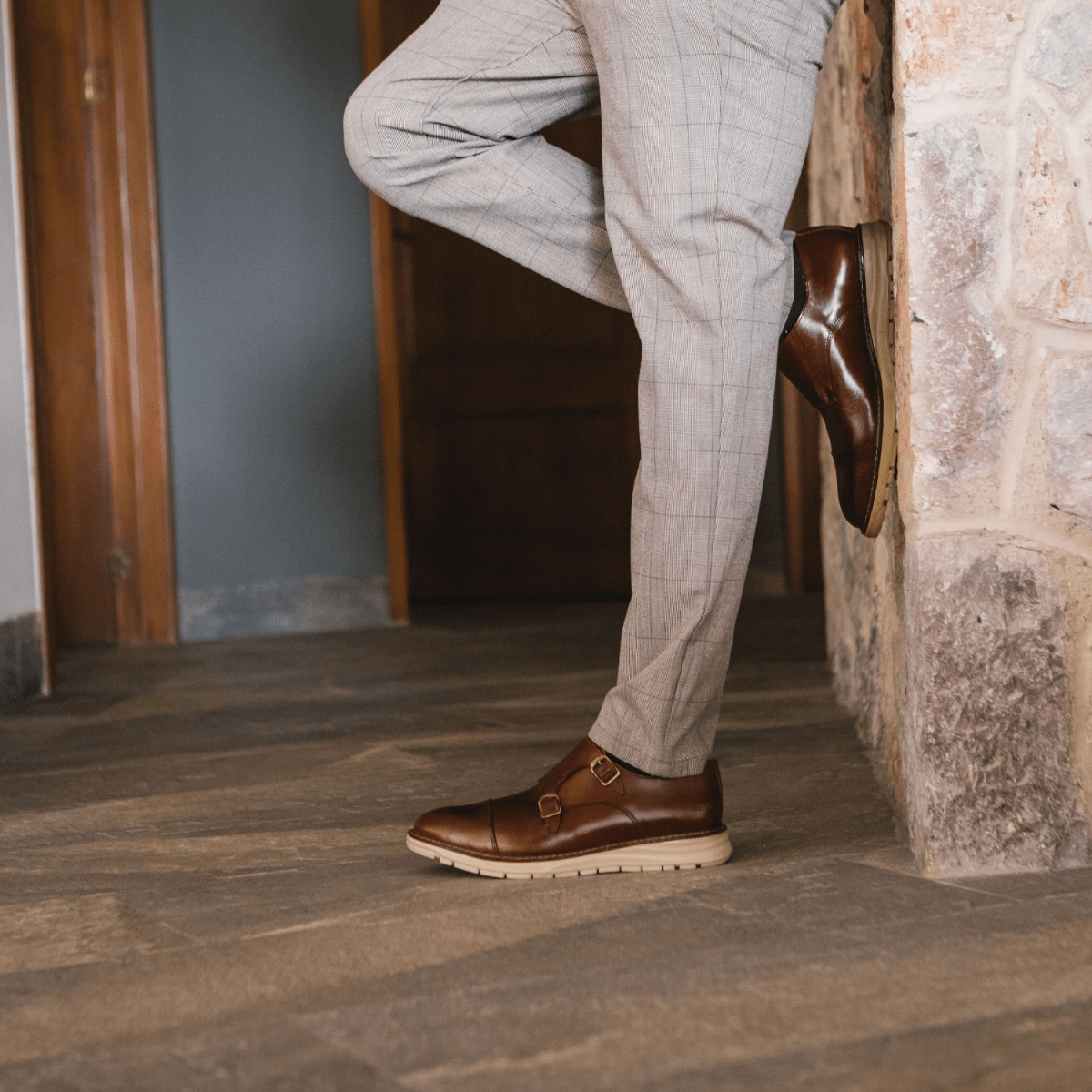 Steel Toe Monk Strap Shoe Grand Amber Active Safe by Proxon Premium Workwear – Don't Panic Shoes