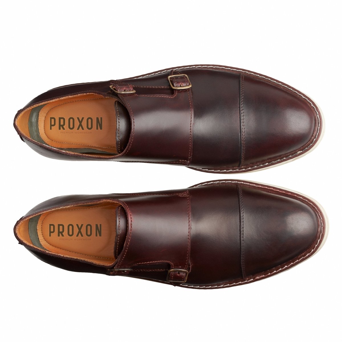 Steel Toe Monk Strap Shoe Grand Brown Active Safe by Proxon Premium Workwear – Don't Panic Shoes