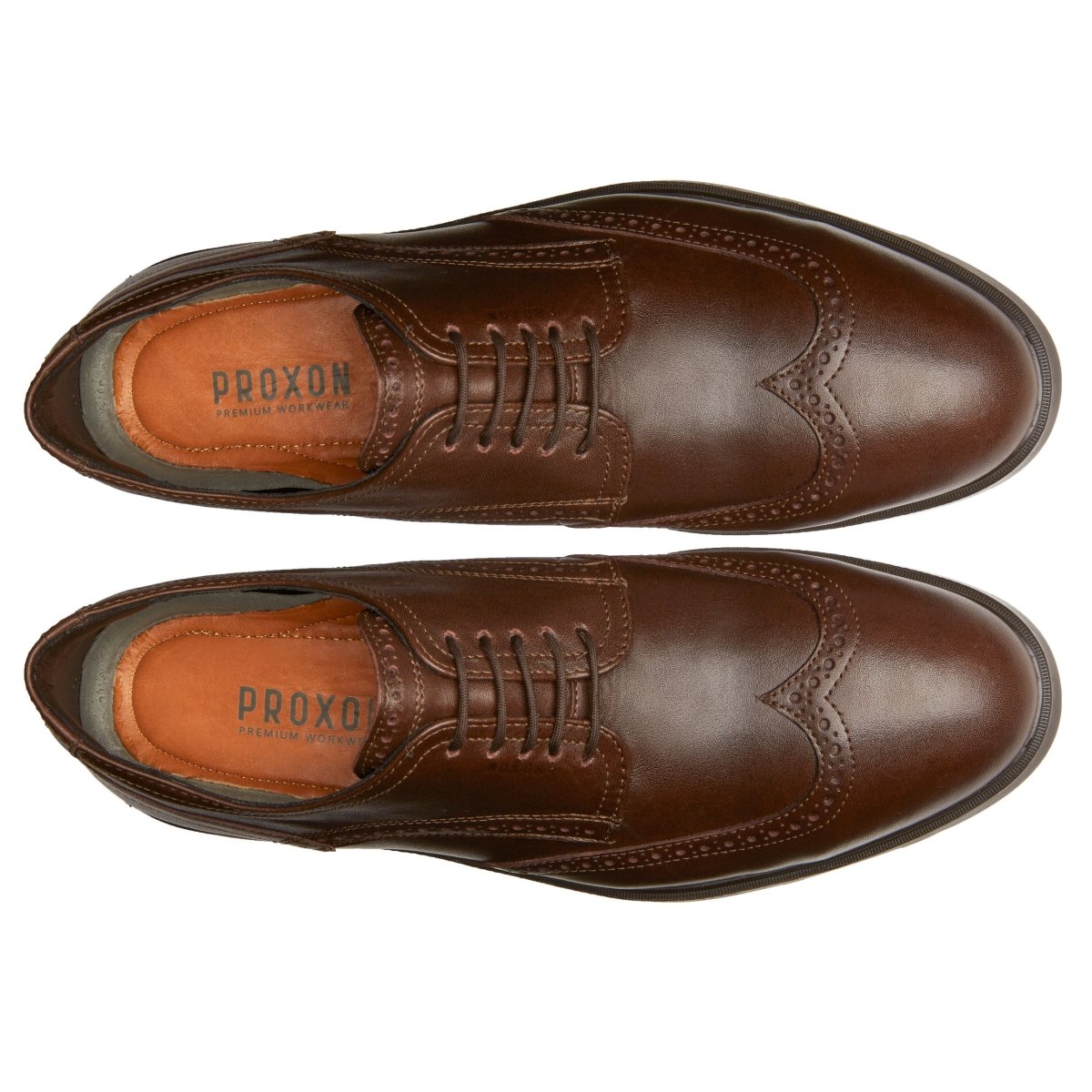 Steel Toe Oxford Shoe Captain Brown Executive Safe by Proxon Premium Workwear – Don't Panic Shoes