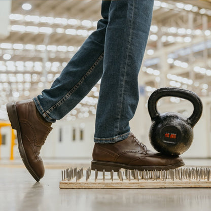 Steel Toe Oxford Shoe Captain Brown Executive Safe by Proxon Premium Workwear – Don't Panic Shoes