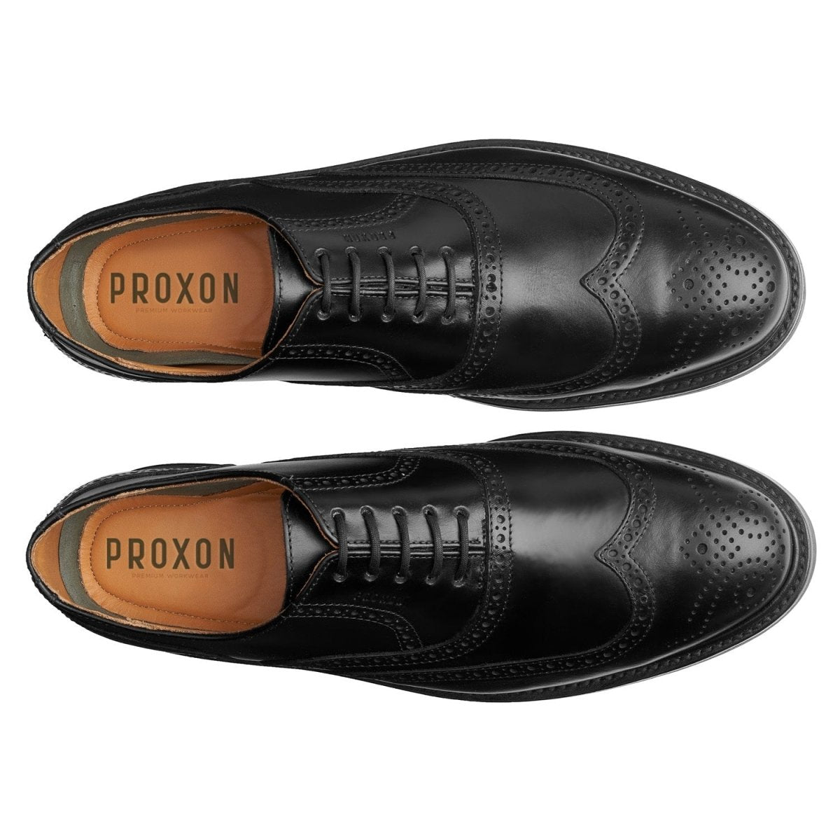 Steel Toe Oxford Shoe Pilot Black Oxford by Proxon Premium Workwear – Don't Panic Shoes