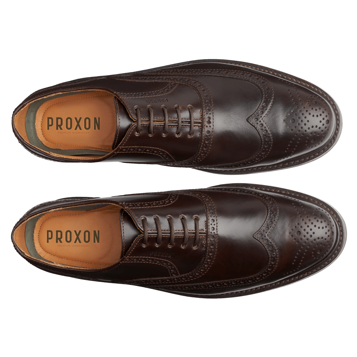 Steel Toe Oxford Shoe Pilot - Brown Oxford by Proxon Premium Workwear – Don't Panic Shoes