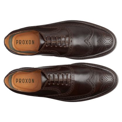 Steel Toe Oxford Shoe Pilot - Brown Oxford by Proxon Premium Workwear – Don't Panic Shoes