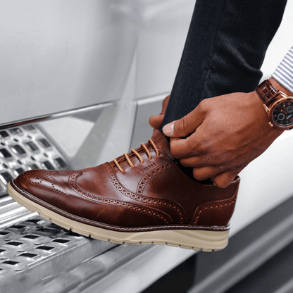 Steel Toe Oxford Shoe Volta Amber Active Safe by Proxon Premium Workwear – Don't Panic Shoes