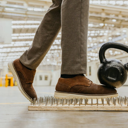 Steel Toe Oxford Shoes Master Moka Active Safe by Proxon Premium Workwear – Don't Panic Shoes