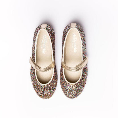 Stella Confetti Made In Spain Adjustable Velcro Shoe fashion by Childrenchic – Don't Panic Shoes