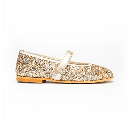 Stella Gold Adjustable Velcro Padded Insole Made In Spain fashion by Childrenchic – Don't Panic Shoes