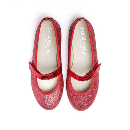 Stella Red Adjustable Velcro Cushion Insole Made In Spain fashion by Childrenchic – Don't Panic Shoes