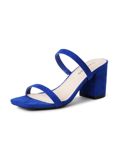 Stormi | Blue Suede Heels by J.Adams – Don't Panic Shoes