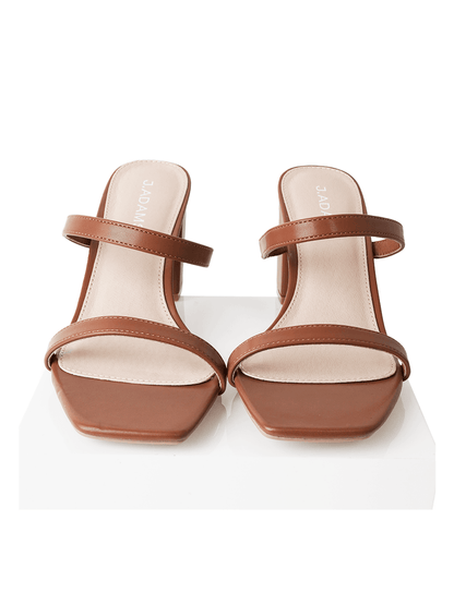 Stormi | Brown Heels by J.Adams – Don't Panic Shoes