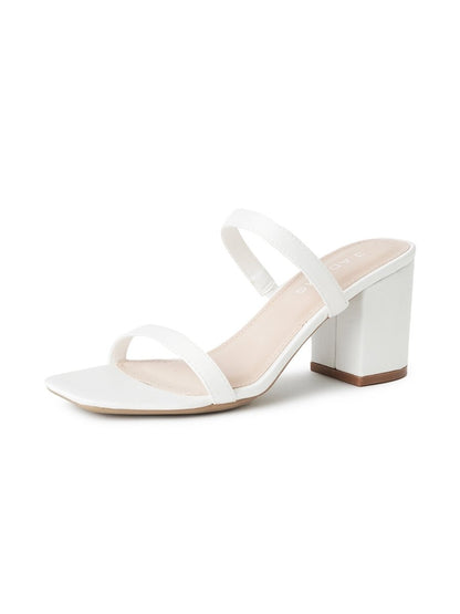 Stormi | White Satin Heels by J.Adams – Don't Panic Shoes