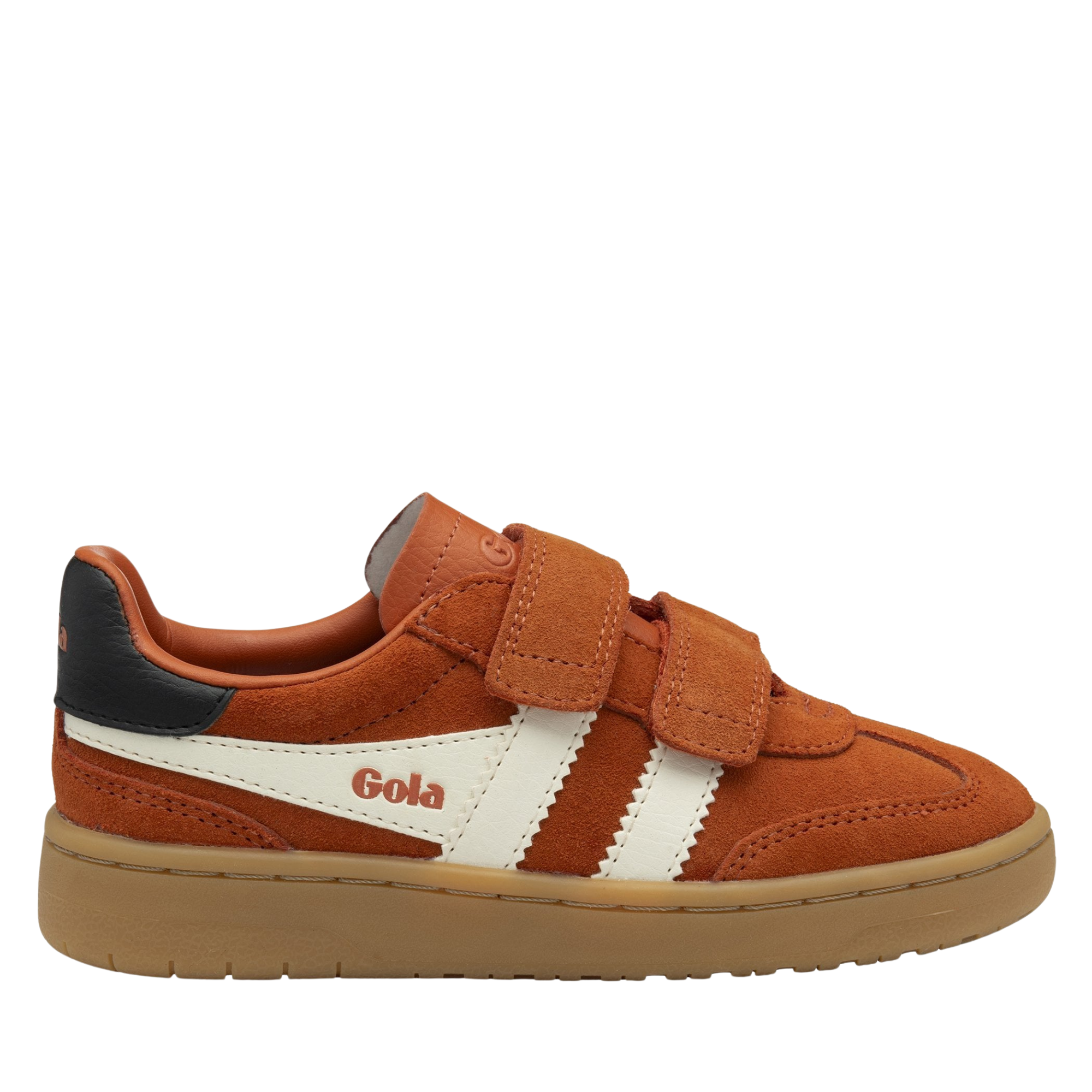 Gola Classics Kid's Viper Strap Trainer - Moody Orange/Off White/Black/Gum