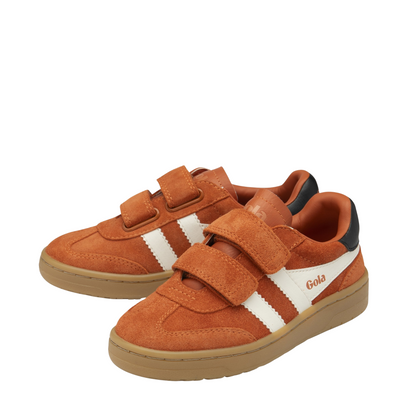 Gola Classics Kid's Viper Strap Trainer - Moody Orange/Off White/Black/Gum